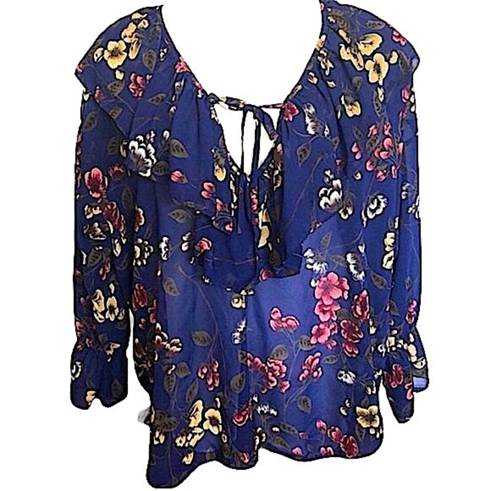 Victoria’s Secret 90’s Vintage Ruffle Floral Top